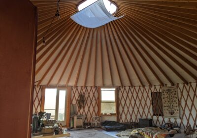 30′ Yurt on goat ranch in town of Bodega
